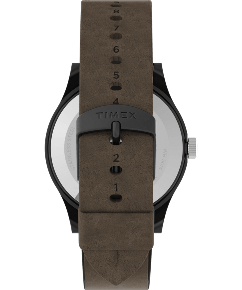 Mk1 steel 40mm leather strap watch best sale