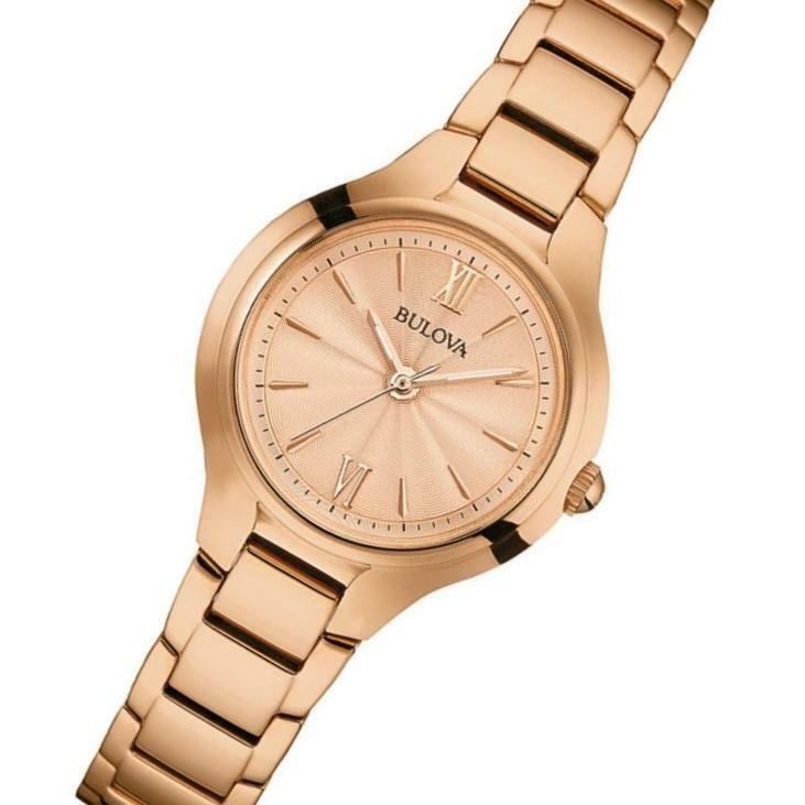 Bulova Classic Rose Gold Womens Watch
