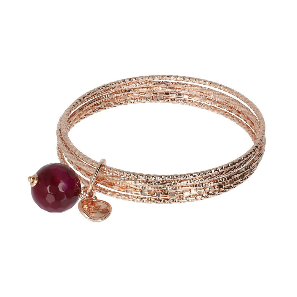 Bronzallure plum agate bangle Bronzallure plum agate bangle