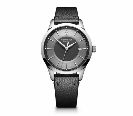 Victorinox Alliance Black And Silver Dial Mens Watch 241804