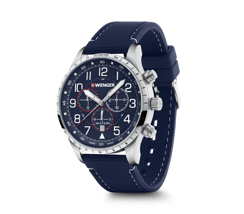 Wenger Attitude Retro Inspired Chrono 01.1543.117 Watch Direct