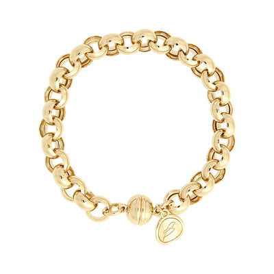 Bronzallure Golden Chain Link Belcher Bracelet