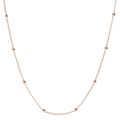 Bronzallure Mini Rolo Beaded Chain