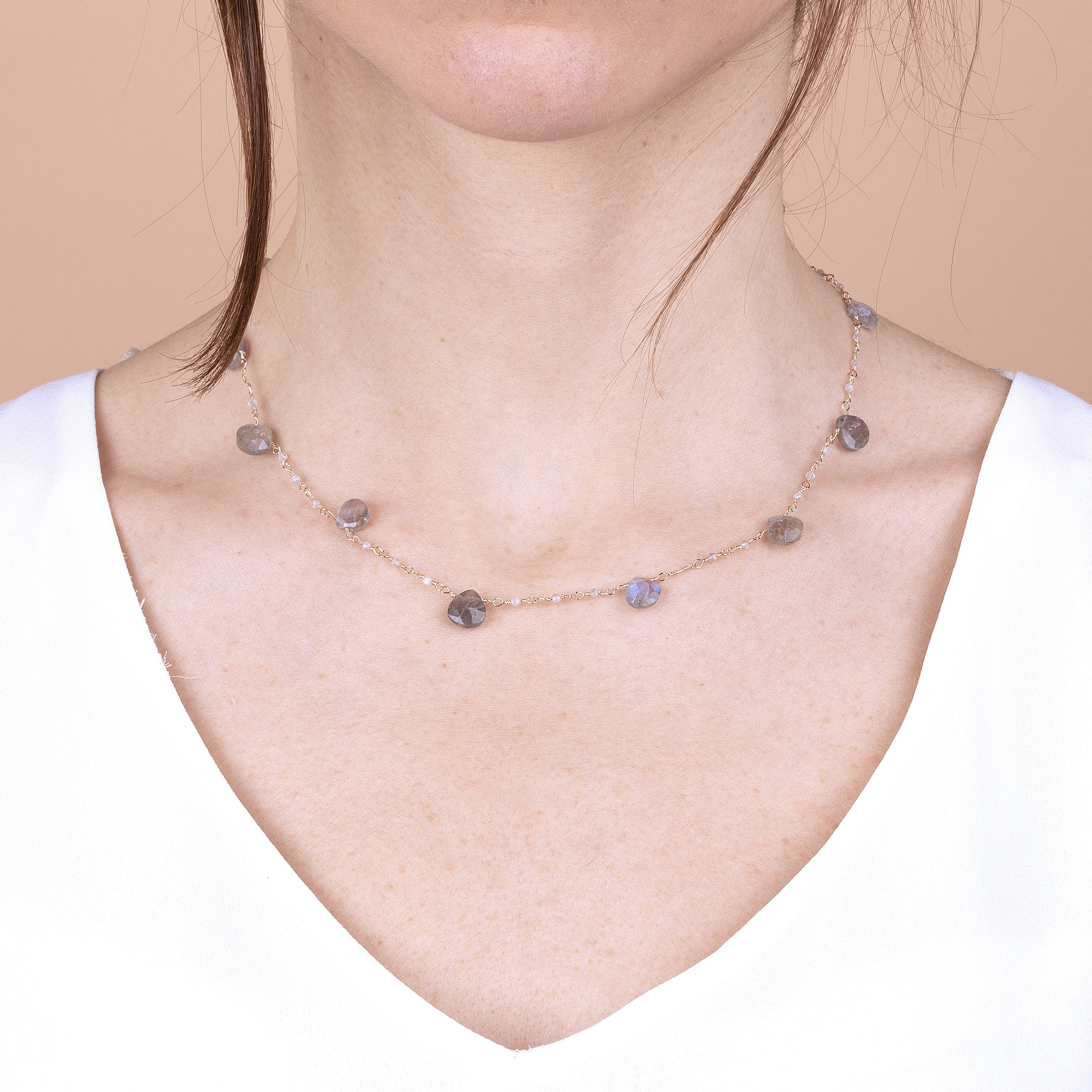 Bronzallure Rosary With Natural Stones