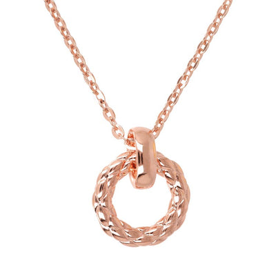 Bronzallure Purezza Circle Pendant Necklace 61cm