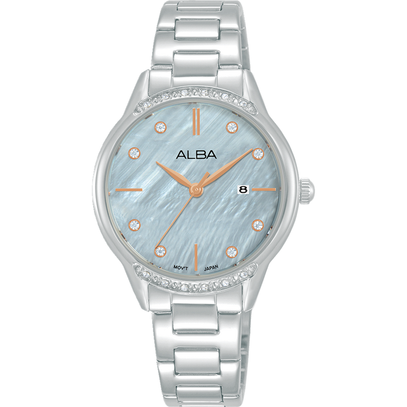 Alba Fashion Dress Analogue Mother of Pearl Dial Womens Watch AH7AQ3X