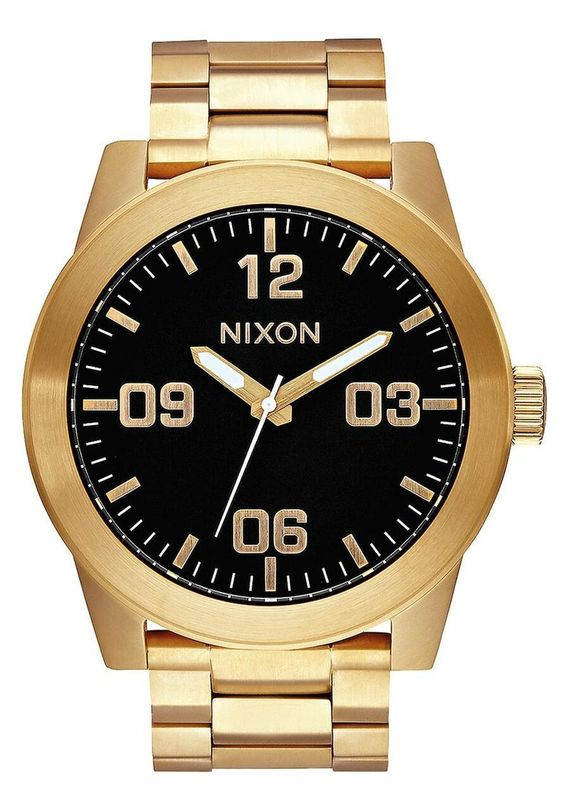 Nixon Corporal SS All Gold And Black Mens Watch A346-510-00