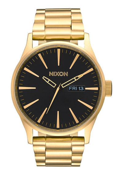 Nixon Sentry Ss All Gold / Black Mens Watch - A356510-00