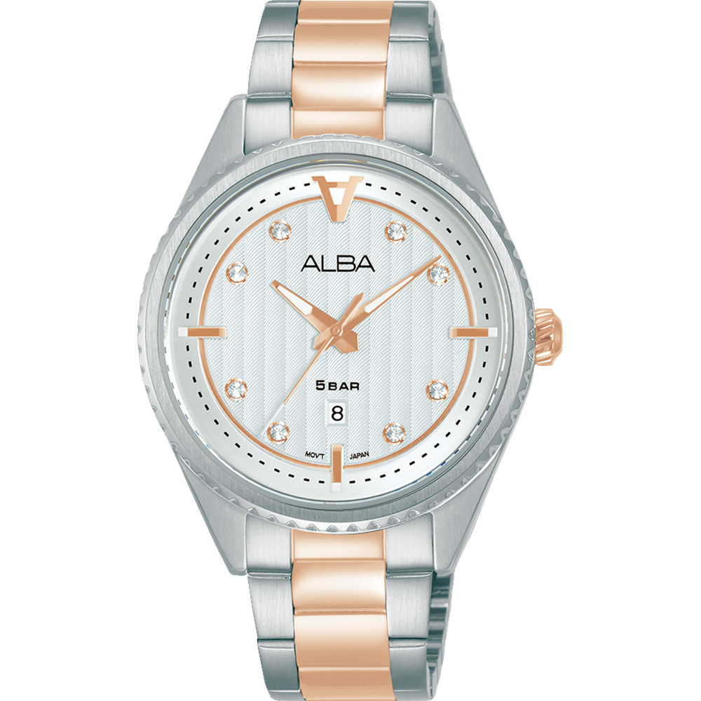 Alba Active Dress Analogue Silver Dial Womens Watch AH7AJ7X