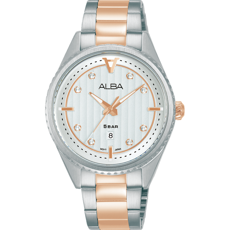 Alba Active Dress Analogue Silver Dial Womens Watch AH7AJ7X