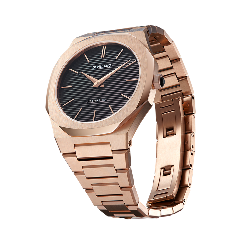 D1 Milano Ultra Slim 40mm Rose Gold Watch UTBJ16