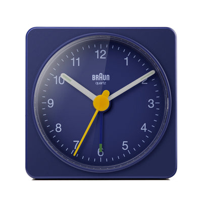 Braun Classic Travel Analogue Alarm Clock Blue BC02BL