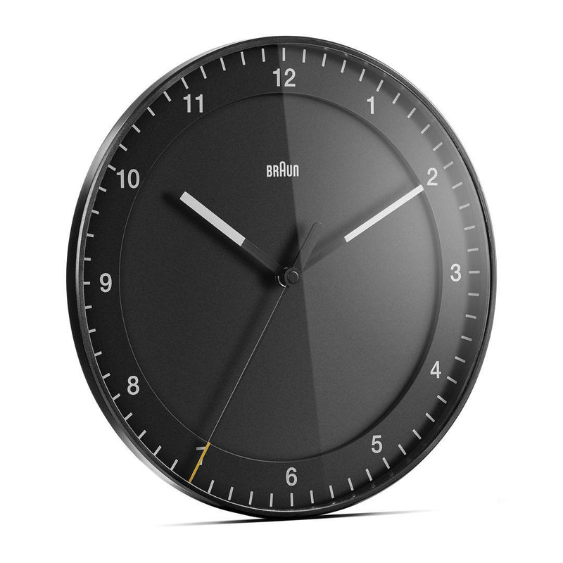 Braun Classic Analogue Wall Clock 30cm Black