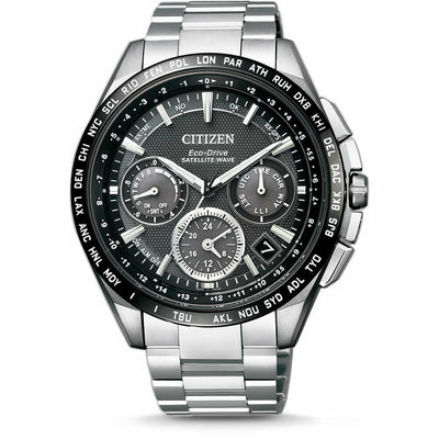 Citizen Eco Drive Attesa F900 Satellite Wave World Time Titanium