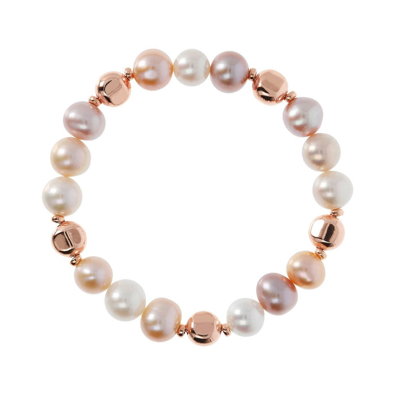 Bronzallure Pearl Stretch Bracelet