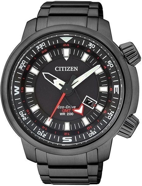 Citizen Eco-Drive Promaster Gmt 200M Bj7086-57E Mens Watch