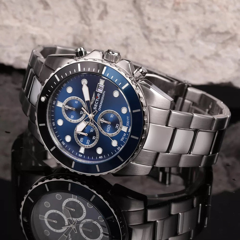 Sector 450 Blue Dial Chronograph Watch R3273776003