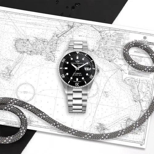 Philip Caribe Diving Men's Automatic Black Watch