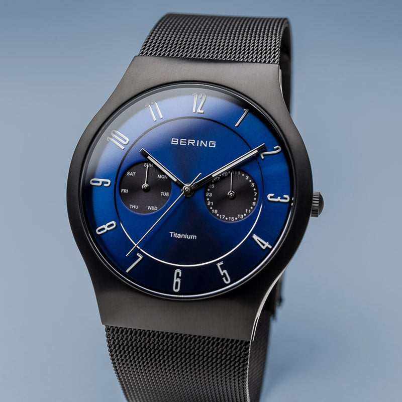 Bering Sale Titanium Brushed Black Watch