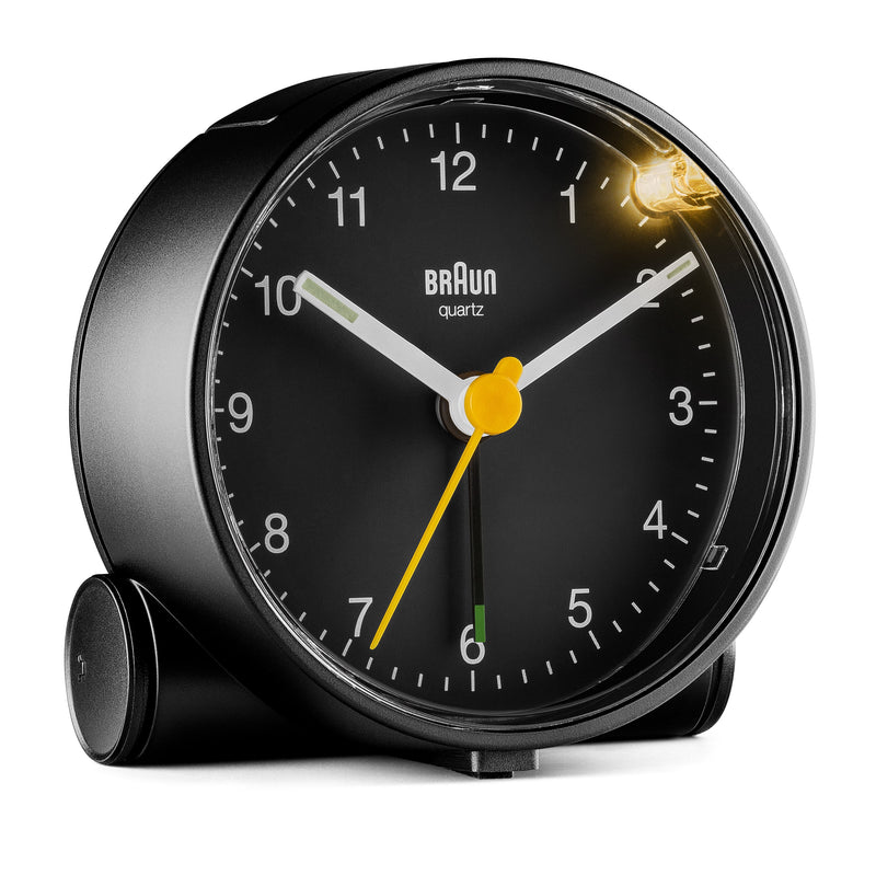Braun Classic Analogue Black Dial Alarm Clock
