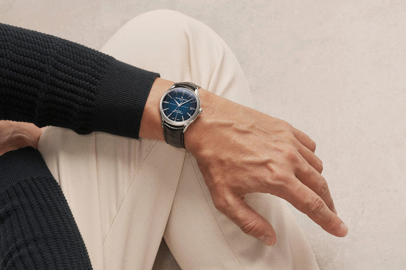 baume mercier clifton blue