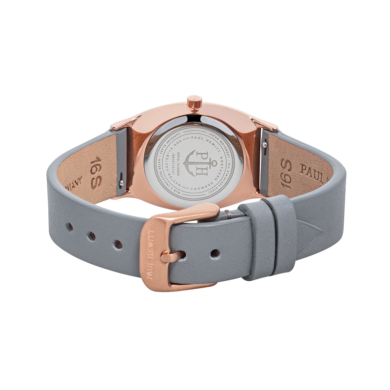 Paul Hewitt Modern Edge Rose Sunray Graphite Watch