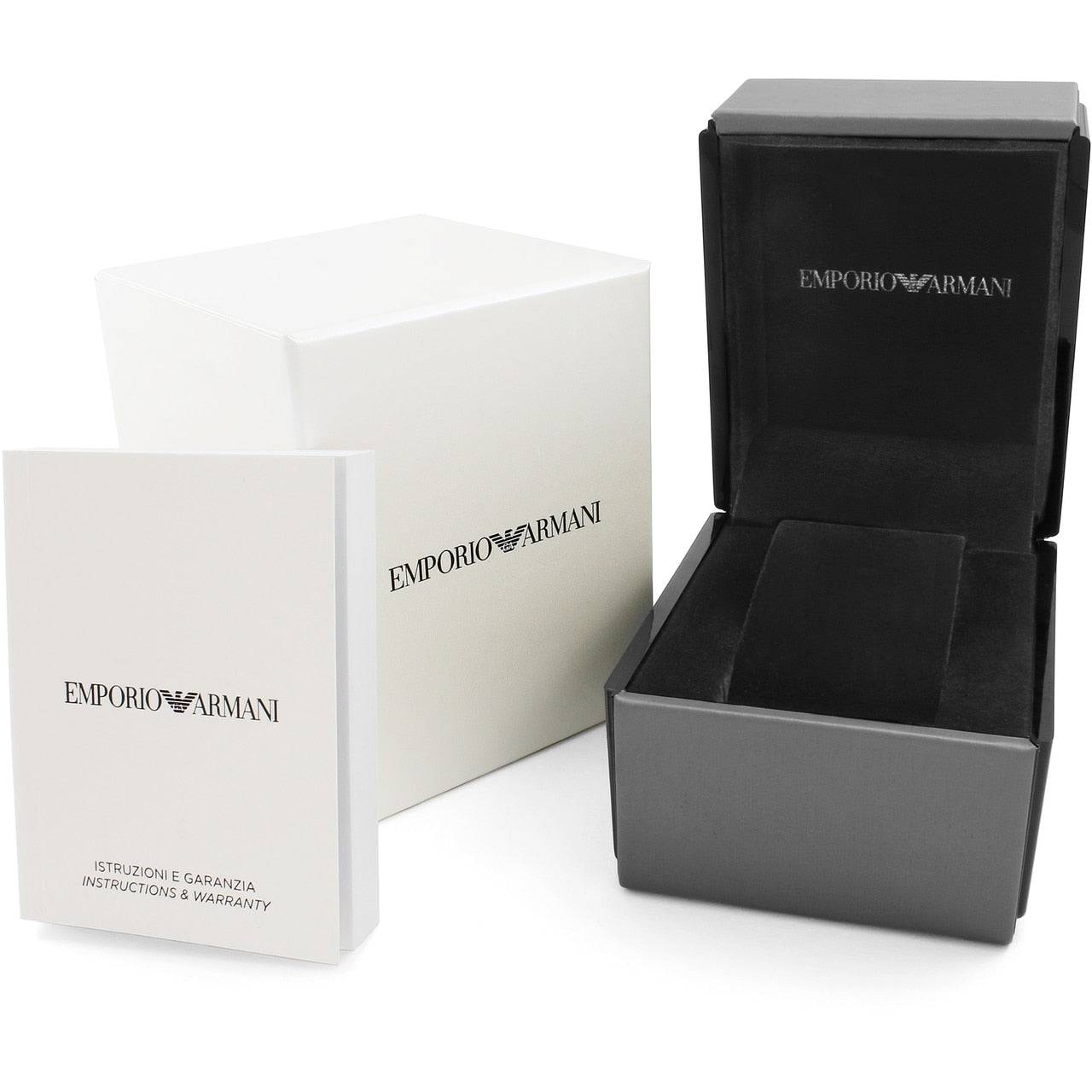 Emporio Armani Black Ceramic Chronograph Watch with Quartz SKU EA12345