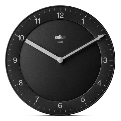 Braun Classic Analogue 20cm Wall Clock Black