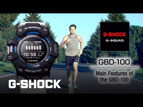 G-Shock G-Squad Distance Data Watch GBD100-2D
