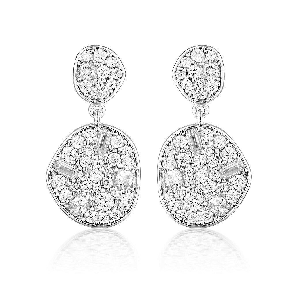 Georgini Anna Mosaic Drop Earring Silver – Watch Direct