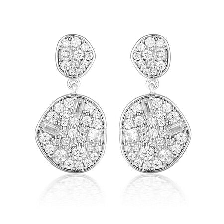 Georgini Anna Mosaic Drop Earring Silver – Watch Direct