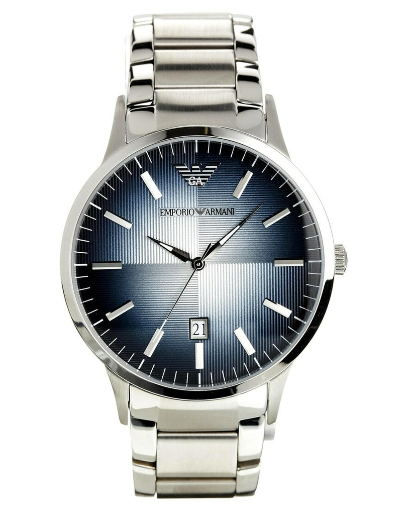 Emporio armani men's renato stainless online steel dress watch with quartz movement