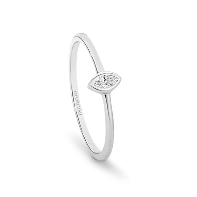 Georgini Mesa Ring Silver Size 10