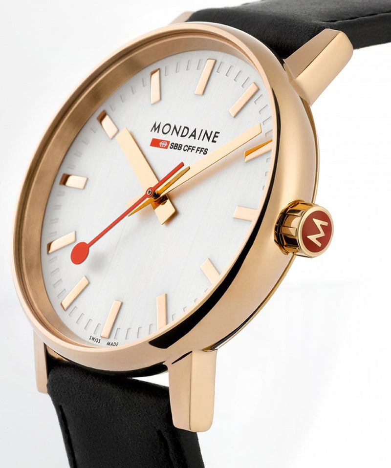 Mondaine Official EVO2 Rose Gold Stainless Steel Watch MSE.30112