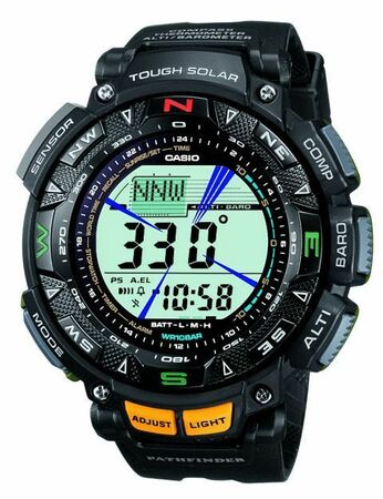 Casio Pathfinder Triple Sensor Solar Power Pag240-1 Mens Watch