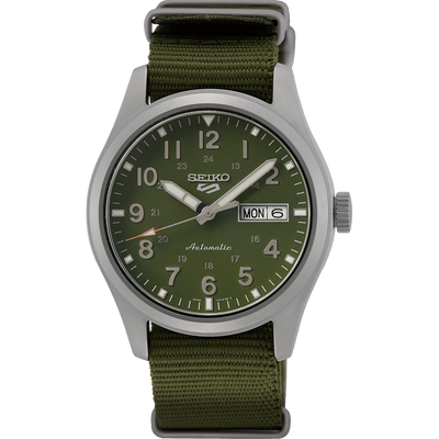 Seiko Military Green Dial Automatic Watch SRPG33K