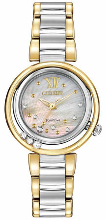 Citizen ladies eco drive 2025 sunrise 10 diamonds watch