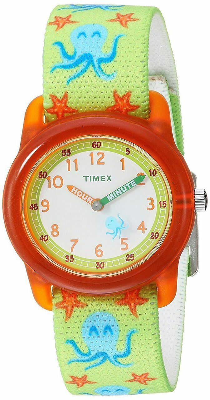 Timex Unisex Time Machines Analog Elastic Fabric Strap Kid'S Watch