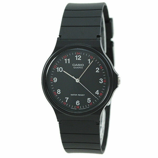 Casio Classic Analog Quartz Black Resin Mq-24-1Bl Watch