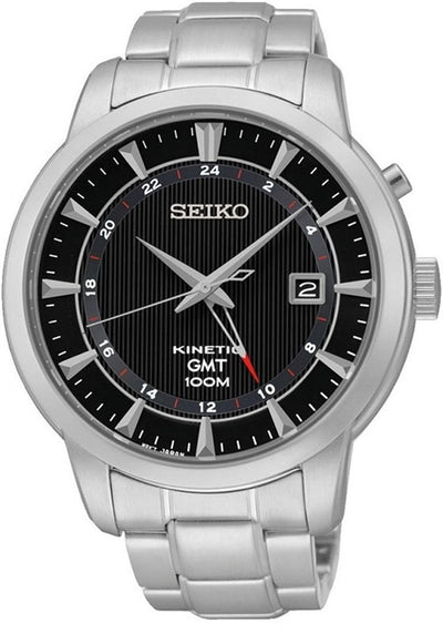Seiko Kinetic GMT Men's Watch - SUN033J