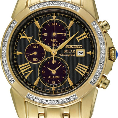 Seiko men's le grand sport solar watch cheap