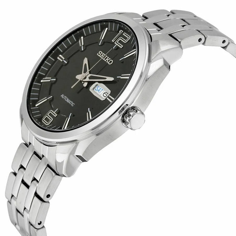 Seiko Recraft Automatic Black Dial Stainless Steel Mens Watch