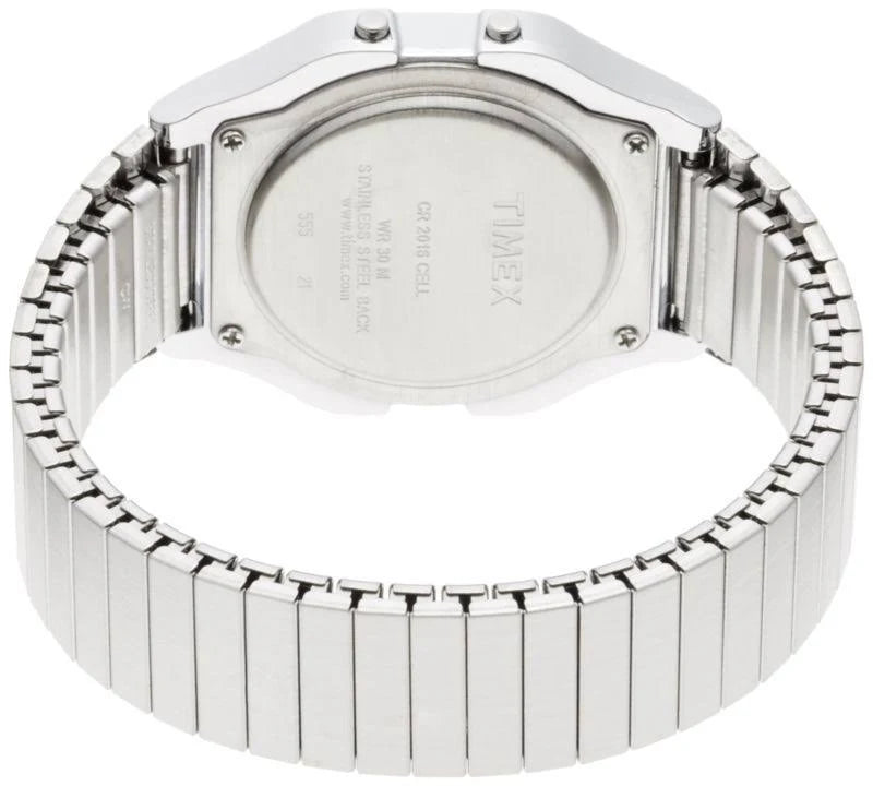 Timex Mens Classic Silver Digital Watch