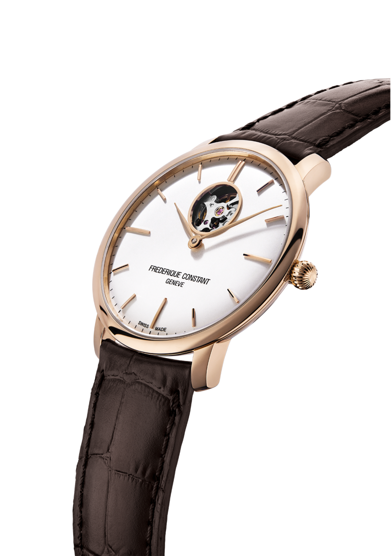 Frederique Constant Slimline Heart Beat Automatic Mens Watch FC-312V4S4
