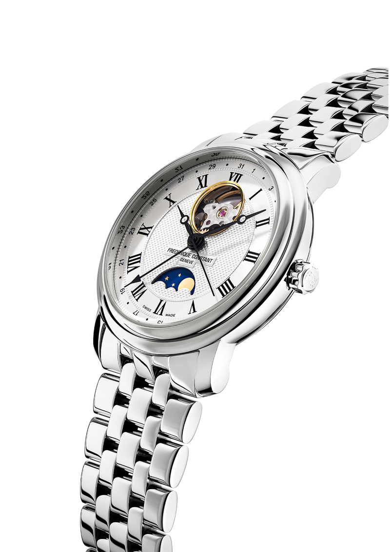 Frederique Constant Classics Heart Beat & Moonphase Watch FC-335MC4P6B2