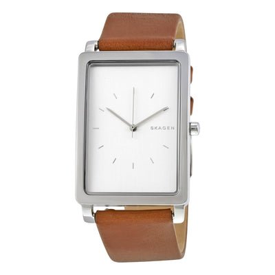 Hagen leather clearance watch