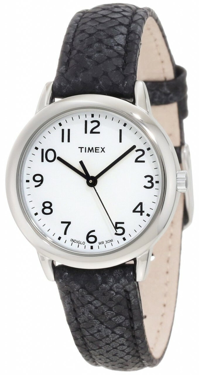 Timex  Elevated Classics Black Python Patterned Strap T2N964 - Womens  Watch