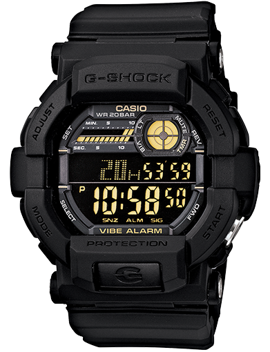 G-Shock Digital Black Resin Band Watch GD350-1B