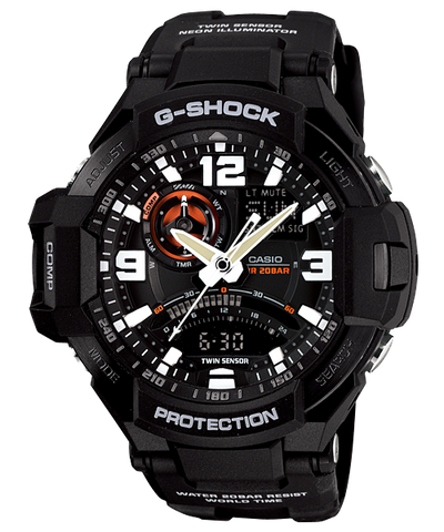 G Shock Master Gravitymaster Black GA1000 1A