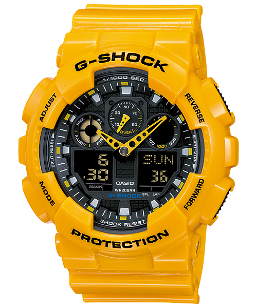 Casio G-Shock Military Yellow Men's Watch GA100A-9A